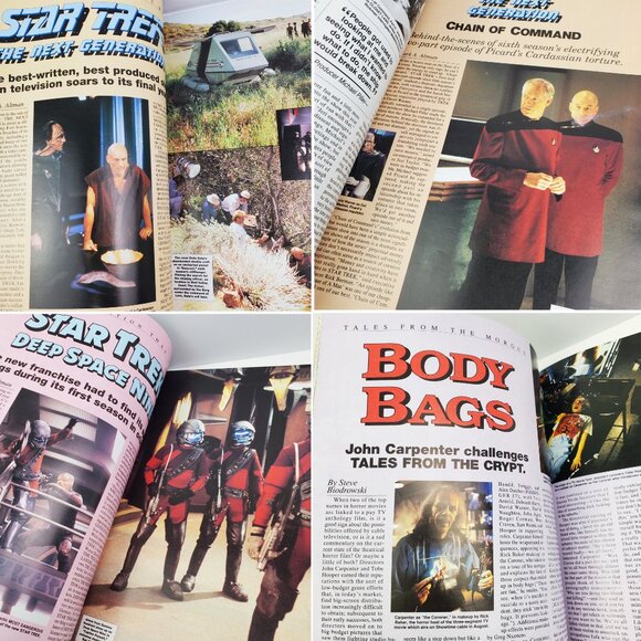 Cinefantastique Magazine Oct. 1993 Star Trek Next Generation Nine John Carpenter - Picture 5 of 8